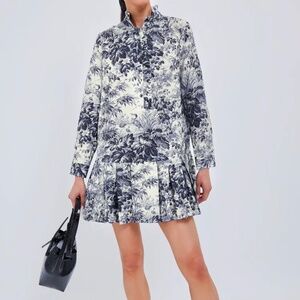 TUCKERNUCK Navy Blue Toile Tate Dress